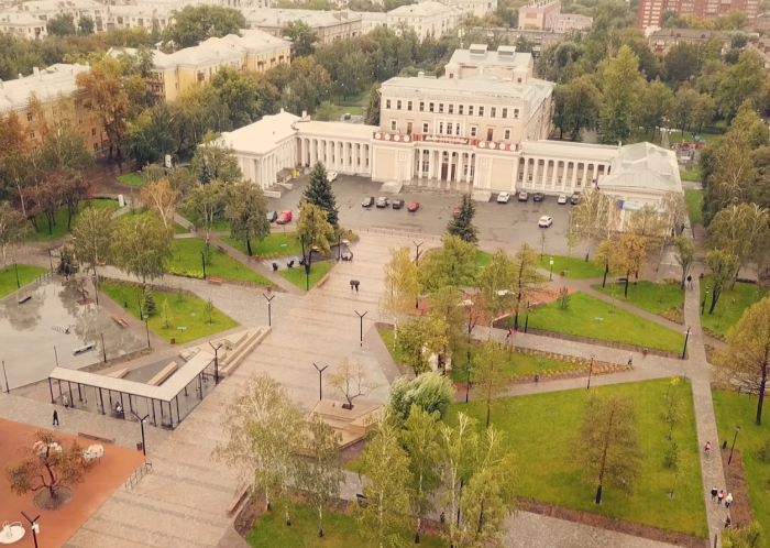 Благоустройство общественного пространства перед ДК Станкомаш в Челябинске